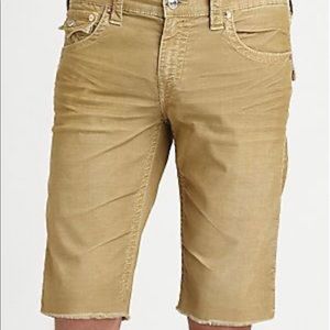 True Religion Men’s Cut Off Ricky Shorts